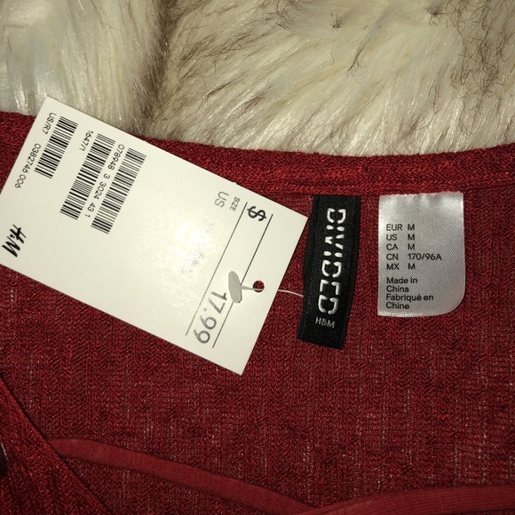 H&M Lace up Crop Top - Picture 3 of 3